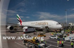 طائرة A380 الإماراتية لأمستردام
