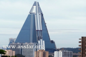 إنشاء أطول فندق في العالم بكوريا الشمالية