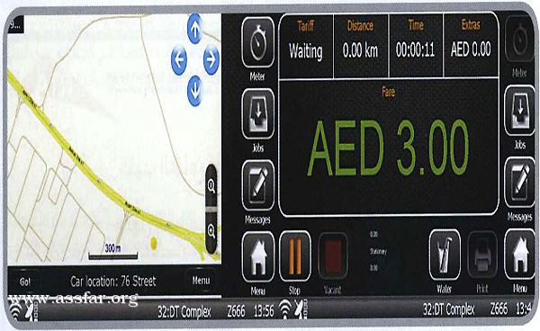 دبي ونظام الخرائط الذكية بسيارات الأجرة