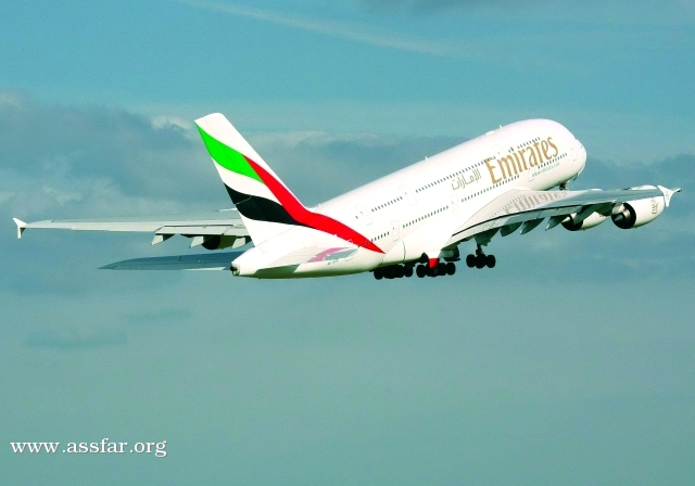 A380 الإماراتية 4 رحلات يوميه لبانكوك