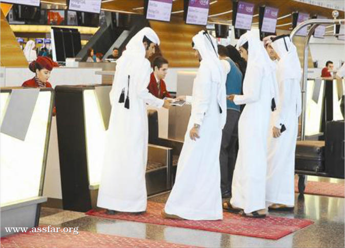 القطريون ب 450 مليون دولار سنوياً للسفر